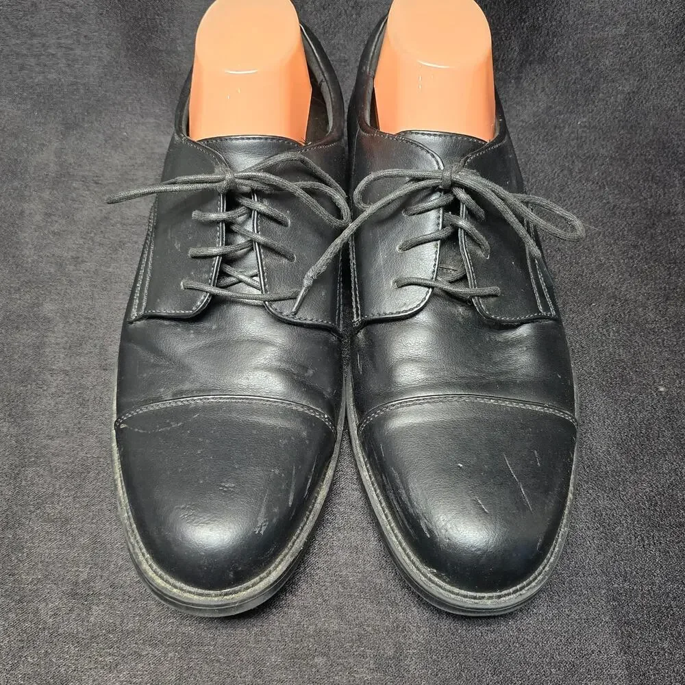 Dexter Comfort Memory Foam Black Dress Oxfords Lace Up Shoes